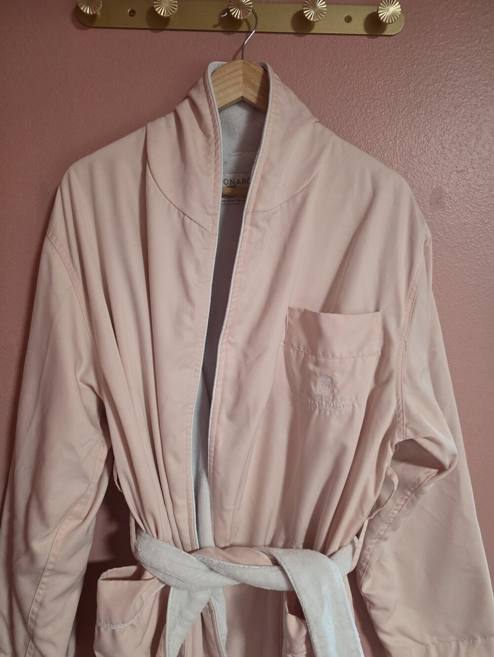 Classic Pink Microfiber Robe - Picture 4 of 6
